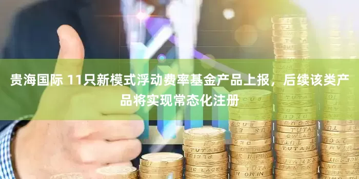 贵海国际 11只新模式浮动费率基金产品上报，后续该类产品将实现常态化注册